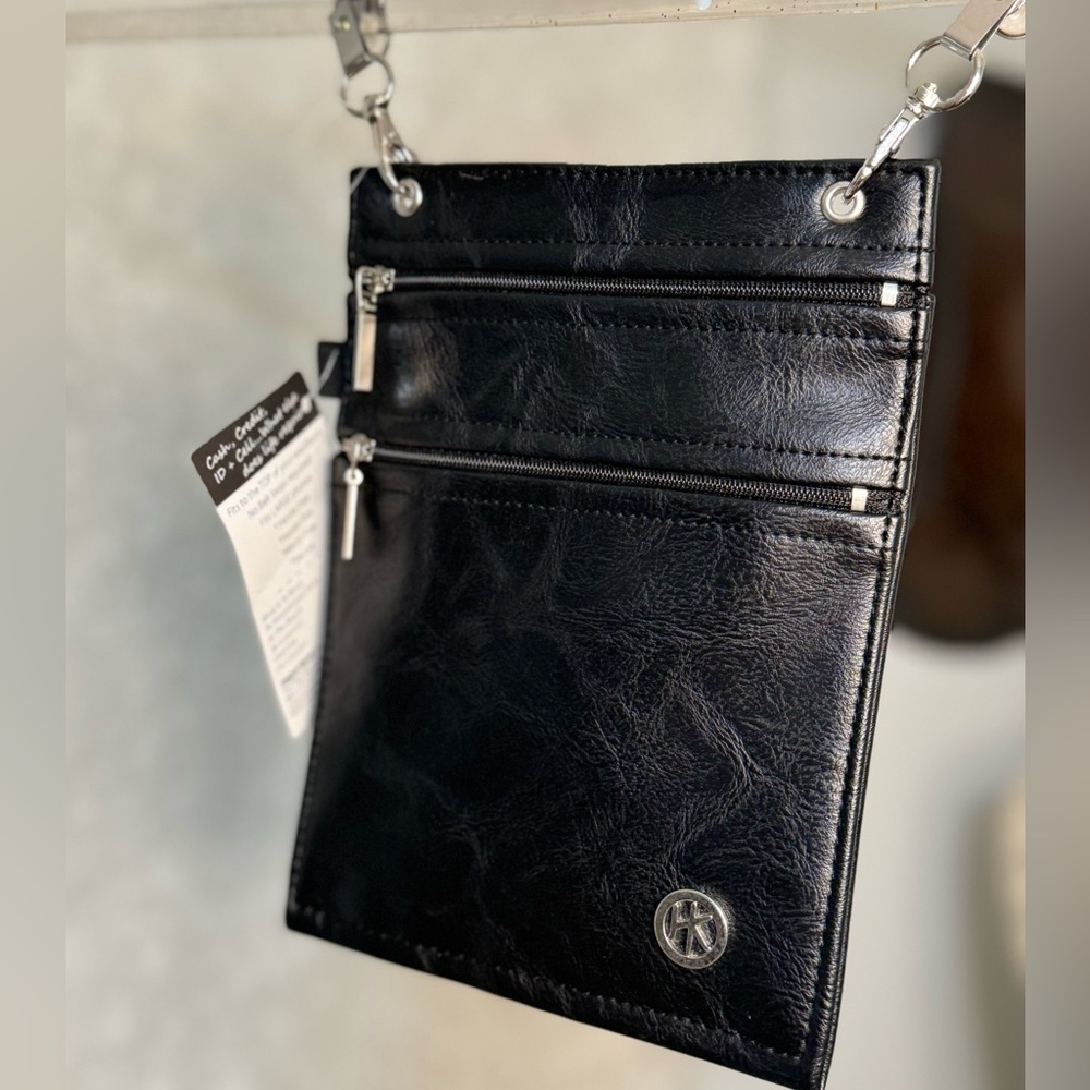 NWT Hip Klip Satchel bag
Black vegan leather